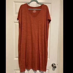 Time and Tru - XXXL Burnt Orange Dress with Pocket